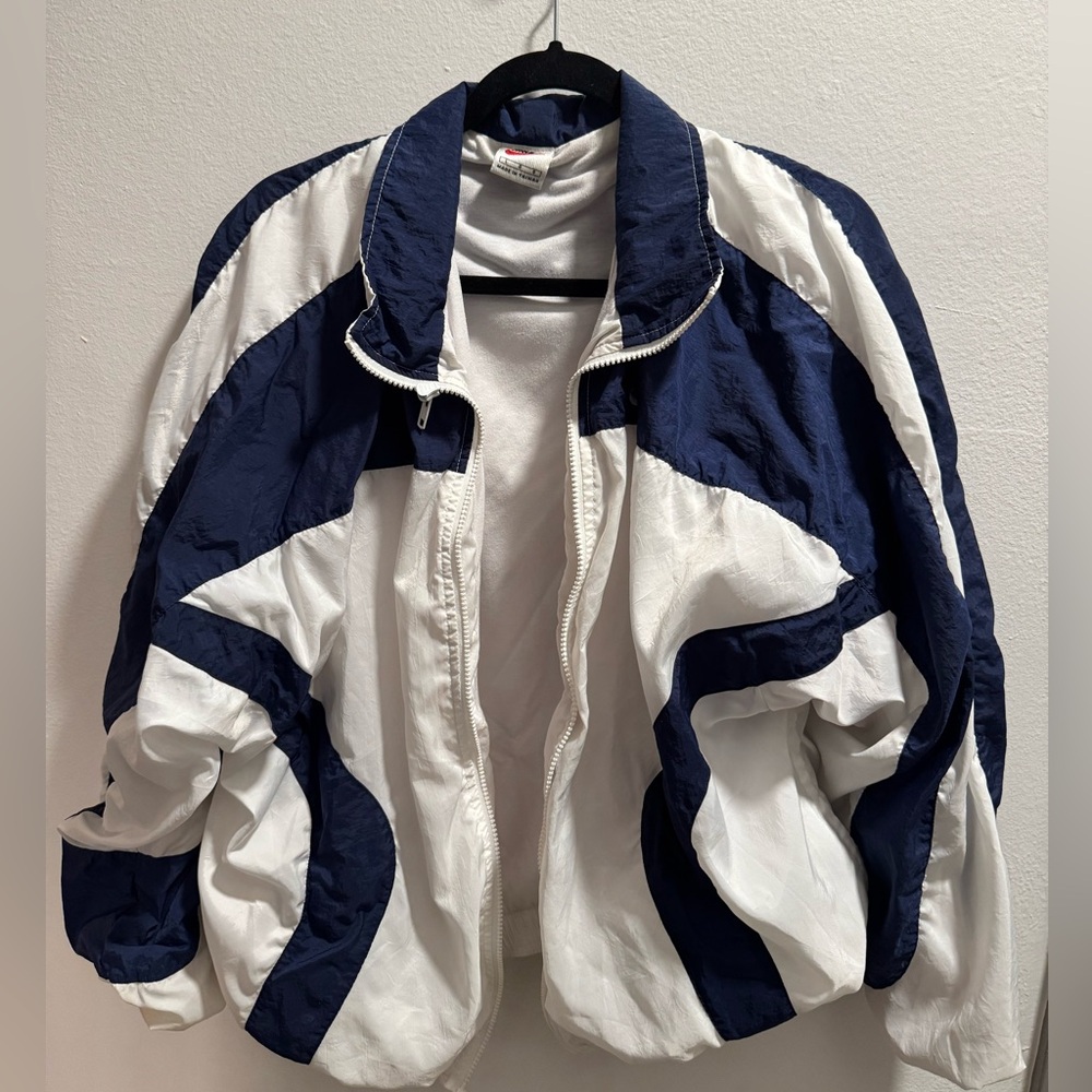 Nike White and Navy Jacket